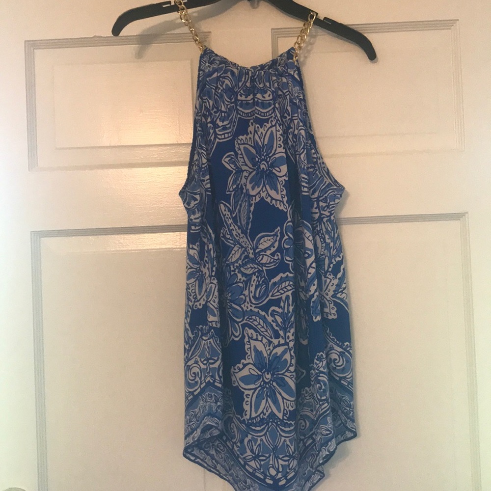Lilly Pulitzer silk top size L